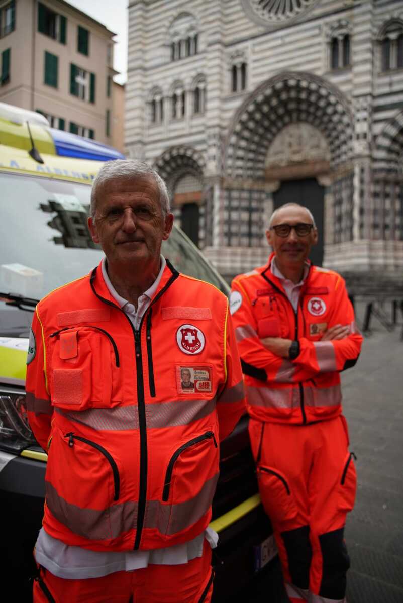 La Croce Bianca di Albenga tra le Pubbliche Assistenze ANPAS Liguria impegnate a Genova per l’Adunata Nazionale degli Alpini