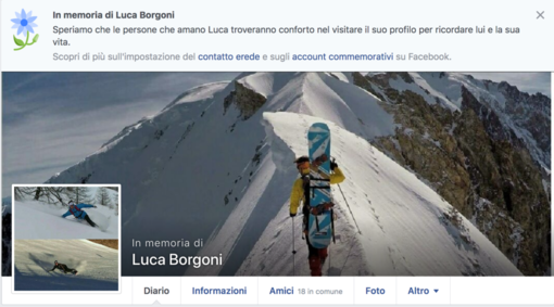 Profili social post-mortem e la storia di Cristina Giordana che ha continuato a gestire la pagina del figlio scomparso Profili social post-mortem e la storia di Cristina Giordana che ha continuato a gestire la pagina del figlio scomparso