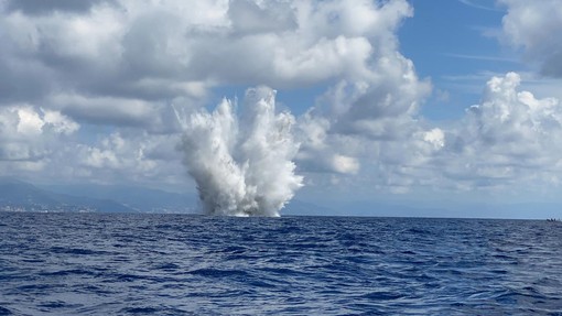 L'ordigno fatto brillare lo scorso 26 agosto L'ordigno fatto brillare lo scorso 26 agosto