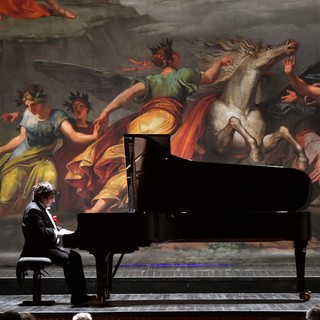 Nelle due foto: Ramin Bahrami e Danilo Rea