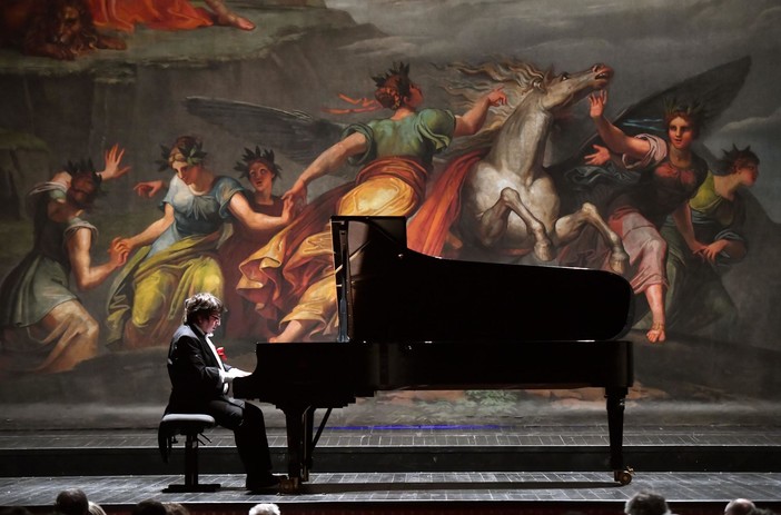 Nelle due foto: Ramin Bahrami e Danilo Rea