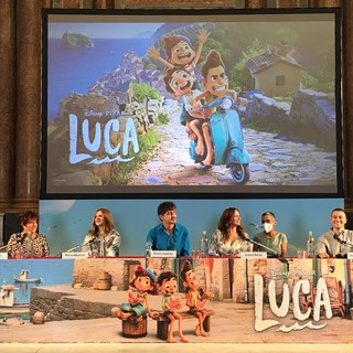 Cinema, presentato "Luca". Assessori Berrino e Cavo: "Grazie al regista Casarosa e a Disney Pixar per aver promosso la Liguria" (FOTO)