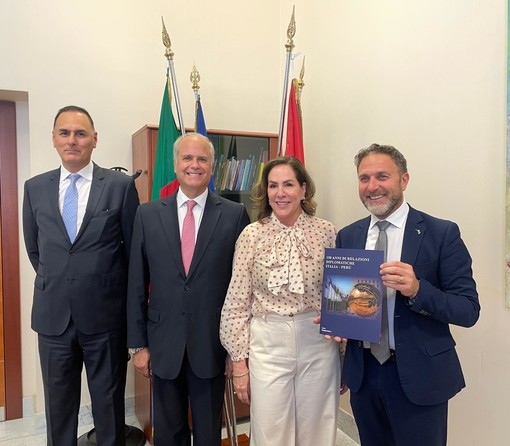 Liguria e Perù: un legame che si rinsalda con la visita dell'Ambasciatore Manuel Jose Antonio Cacho Souza