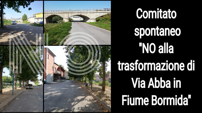 Carcare, oltre 400 firme già raccolte dal Comitato “NO alla trasformazione di Via Abba in Fiume Bormida!”