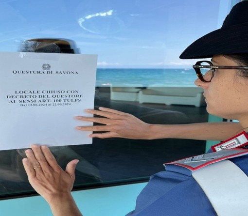 Alcol ai giovani senza verificare l'età, furti e liti tra clienti e personale: discoteca di Varazze chiusa per 10 giorni Alcol ai giovani senza verificare l'età, furti e liti tra clienti e personale: discoteca di Varazze chiusa per 10 giorni