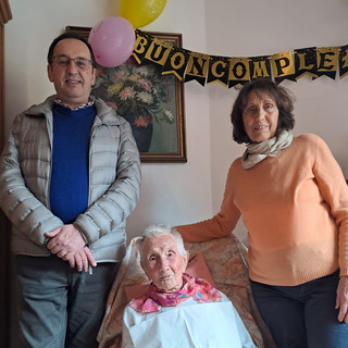 Finale Ligure festeggia una nuova centenaria: 100 candeline per Maria Oliveri