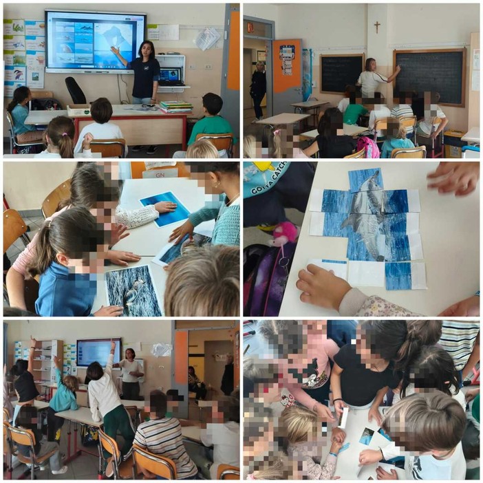 Bergeggi, i bambini della scuola primaria diventano "Custodi del Golfo dei Cetacei" Bergeggi, i bambini della scuola primaria diventano "Custodi del Golfo dei Cetacei"