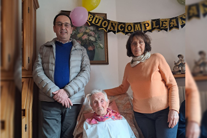 Finale Ligure festeggia una nuova centenaria: 100 candeline per Maria Oliveri