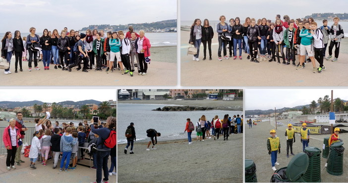 Una classe di alunni della scuola di Roussillon in visita a Varazze