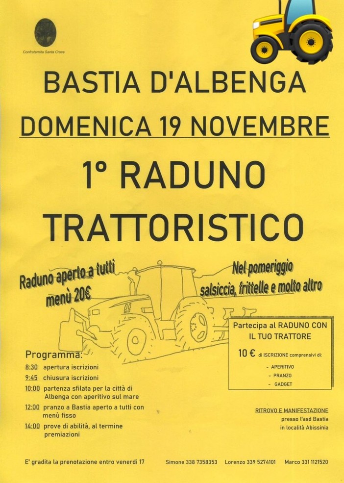 Ad Albenga il primo Raduno Trattoristico: sfileranno nelle vie cittadine
