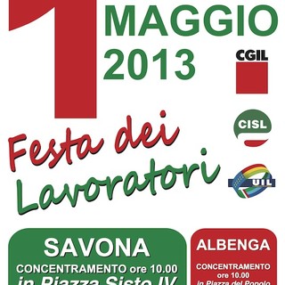 Primo Maggio, doppia manifestazione dei sindacati a Savona ed Albenga