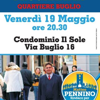 Elezioni Cairo, venerdi Matteo Pennino incontra i cittadini del quartiere Buglio