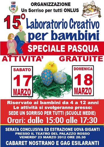 A Cengio i laboratori creativi "Speciale Pasqua" A Cengio i laboratori creativi "Speciale Pasqua"