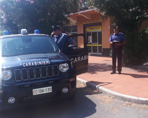 Loano: i Carabinieri sventano una rapina all'ufficio postale