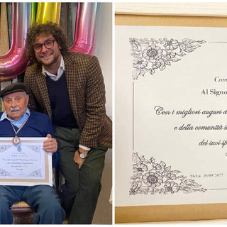 Stella, entra nel club dei centenari Carlo Gagliardi. Sindaco Castellini: "Congratulazioni per aver ottenuto questo grandissimo risultato"