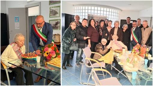 Borghetto Santo Spirito in festa per i 100 anni di Erminia Viglione