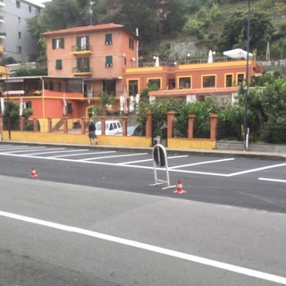 Celle Ligure, completati i lavori al parcheggio di via Colla