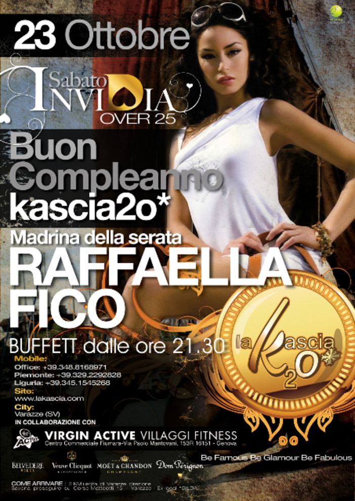 Sabato happy birthday alla discoteca “Kascia2o” di Varazze.