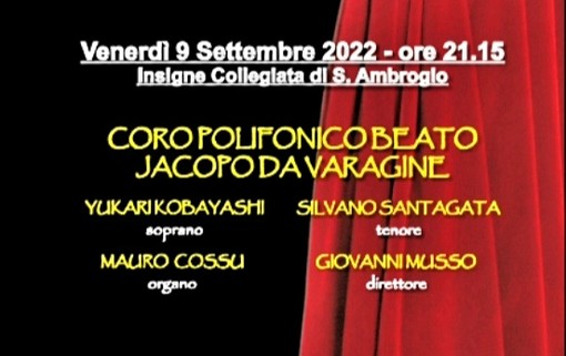 Venerdì 9 settembre il concerto finale della tredicesima edizione di “Varazze è lirica”