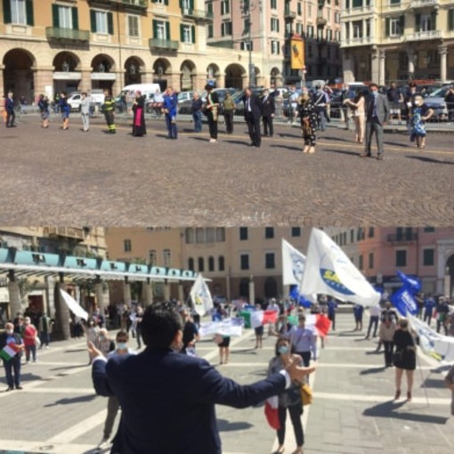 Savona, il 2 giugno e le piazze a confronto: la celebrazione istituzionale e il flashmob anti Governo (FOTO e VIDEO) Savona, il 2 giugno e le piazze a confronto: la celebrazione istituzionale e il flashmob anti Governo (FOTO e VIDEO)