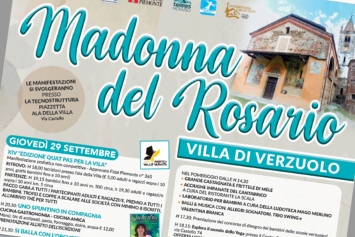 Come tradizione ritorna la Festa della Madonna del Rosario nel borgo antico di Verzuolo domenica 2 ottobre