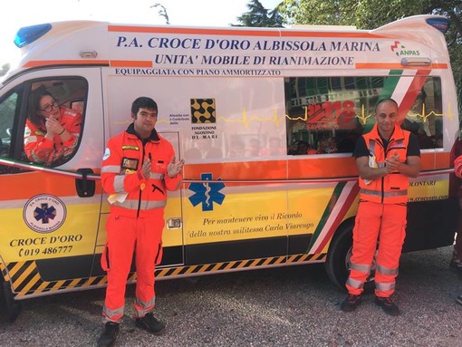 Albissola, la Croce d'Oro festeggia 25 anni inaugurando due nuove ambulanze Albissola, la Croce d'Oro festeggia 25 anni inaugurando due nuove ambulanze