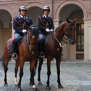 Savona: la polizia a cavallo per la festa di San Michele
