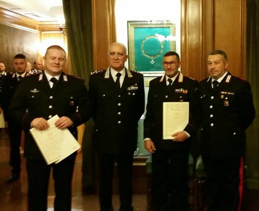 Encomio solenne ai carabinieri di Cisano sul Neva che durante l'alluvione del 2016 hanno salvato delle persone