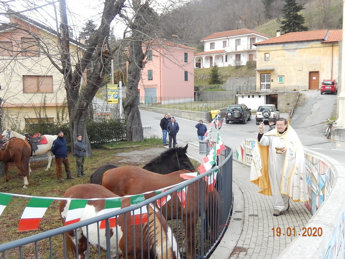 A Pallare la benedizione degli animali per la festa di Sant'Antonio (FOTO) A Pallare la benedizione degli animali per la festa di Sant'Antonio (FOTO)