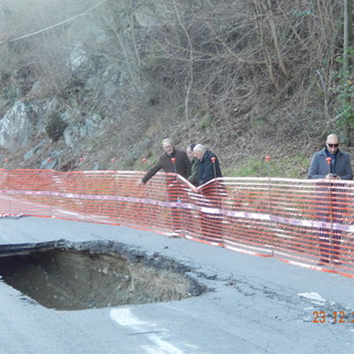 Frana a Triberti di Pallare: sopralluogo del Prefetto