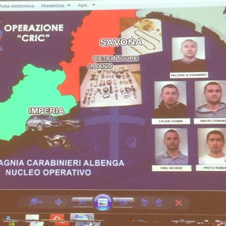 "Operazione Cric": sgominata dai Carabinieri la banda delle gioiellerie. Vedi il Video