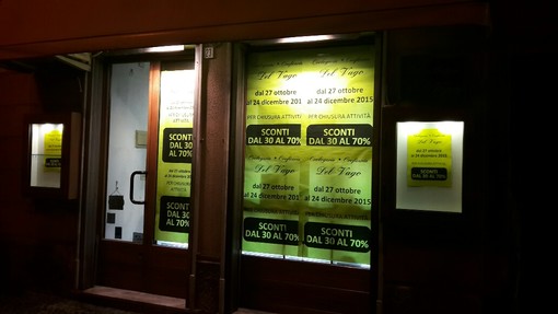 Dopo 36 anni di attività, chiude la gioielleria "Del Vago" a Finalborgo