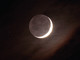 La falce di Luna crescente di ieri sera, 21 gennaio