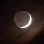 La falce di Luna crescente di ieri sera, 21 gennaio