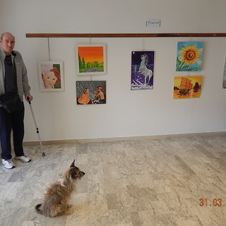 Pallare: Franchino Bruno espone le sue opere nell'atrio del comune