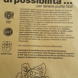 Noli punta sull'ambiente: nuovi sacchetti bio per la raccolta dell"umido