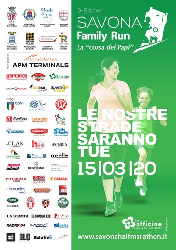 Una domenica diversa con la propria famiglia: via alla camminata di 5 km della Family Run Savona