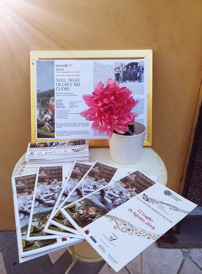 Domani sera l'evento "Noli negli occhi e nel cuore"