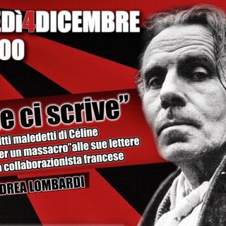 Savona, La Destra: "Conferenza sugli scritti maledetti di Céline"