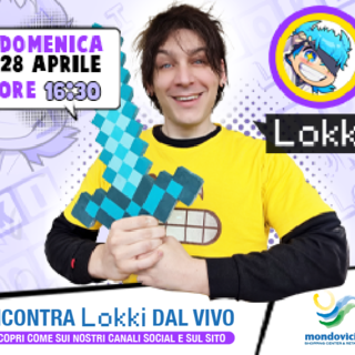 Il gamer e streamer Lokk1 a Mondovicino per incontrare i suoi numerosissimi follower
