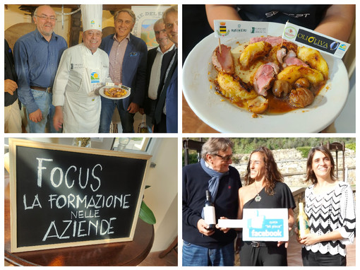 OliOliva, prove generali alla Raineri con i prodotti delle Vie del Sale: protagonisti chef Renato Grasso e allievi del corso per la valorizzazione della Valle Arroscia (foto e video) OliOliva, prove generali alla Raineri con i prodotti delle Vie del Sale: protagonisti chef Renato Grasso e allievi del corso per la valorizzazione della Valle Arroscia (foto e video)