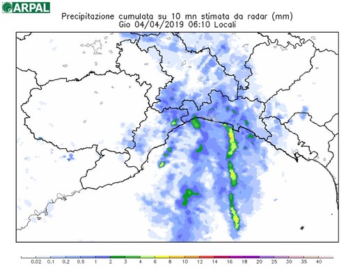 Allerta meteo gialla fino alle 15,00: situazione attuale e previsioni dell'Arpal Allerta meteo gialla fino alle 15,00: situazione attuale e previsioni dell'Arpal