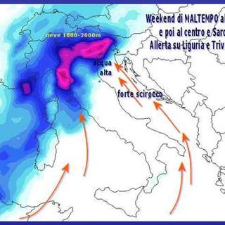"Cugina" Sandy in arrivo in Liguria