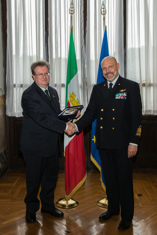 Celebrazioni del VII centenario Lanzarotto Malocello: a Roma incontro con il Capo di Stato Maggiore della Marina, Ammiraglio Giuseppe De Giorgi