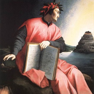 Agnolo Bronzino (1530): Dante rivolto verso il Purgatorio