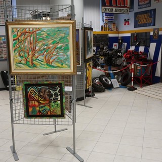 Inaugurazione della mostra "Amici nell'Arte" al Museo della 500
