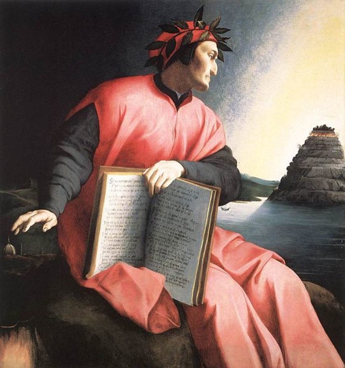 Agnolo Bronzino (1530): Dante rivolto verso il Purgatorio Agnolo Bronzino (1530): Dante rivolto verso il Purgatorio