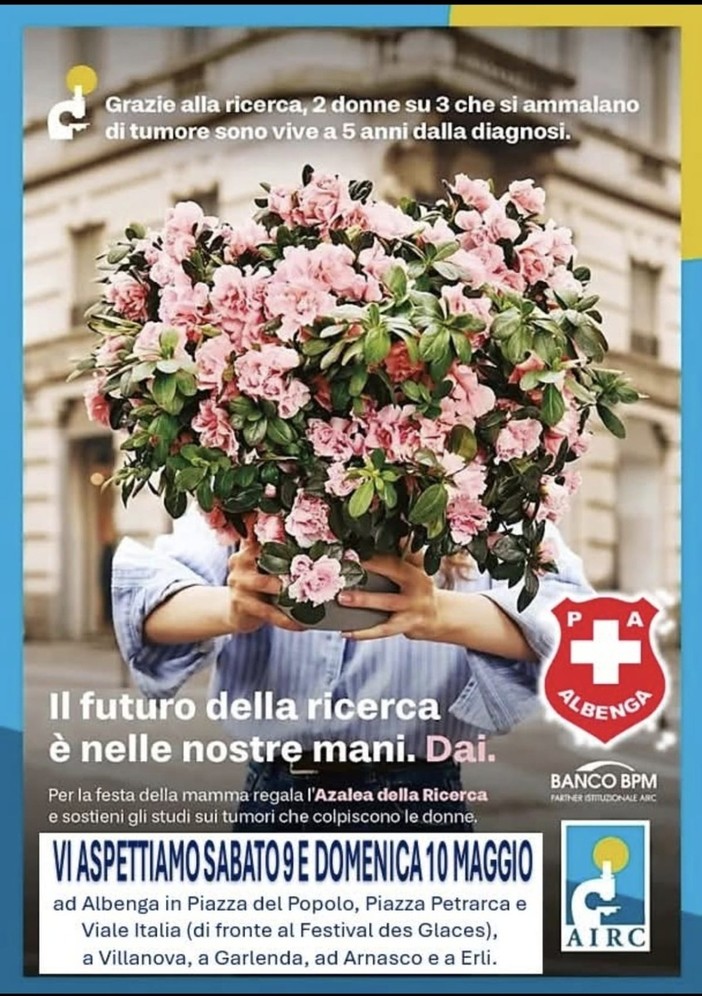 Festa della Mamma, la Croce Bianca torna in piazza per l’Azalea della Ricerca Festa della Mamma, la Croce Bianca torna in piazza per l’Azalea della Ricerca