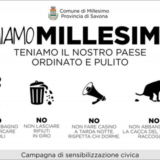 La giunta Picalli lancia la campagna di sensibilizzazione civica "Amiamo Millesimo"