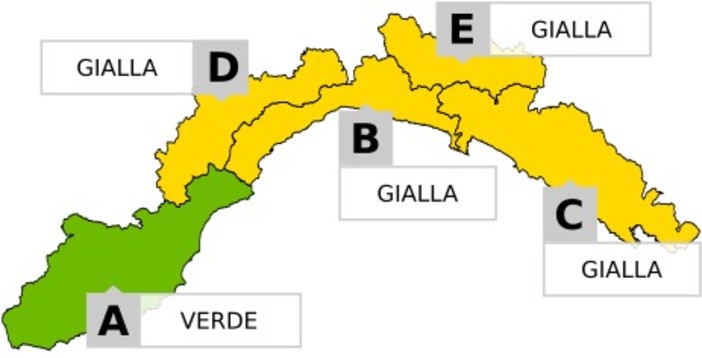 Piogge diffuse su gran parte della Liguria: allerta gialla per temporali su tutta la regione tranne l’estremo ponente Piogge diffuse su gran parte della Liguria: allerta gialla per temporali su tutta la regione tranne l’estremo ponente